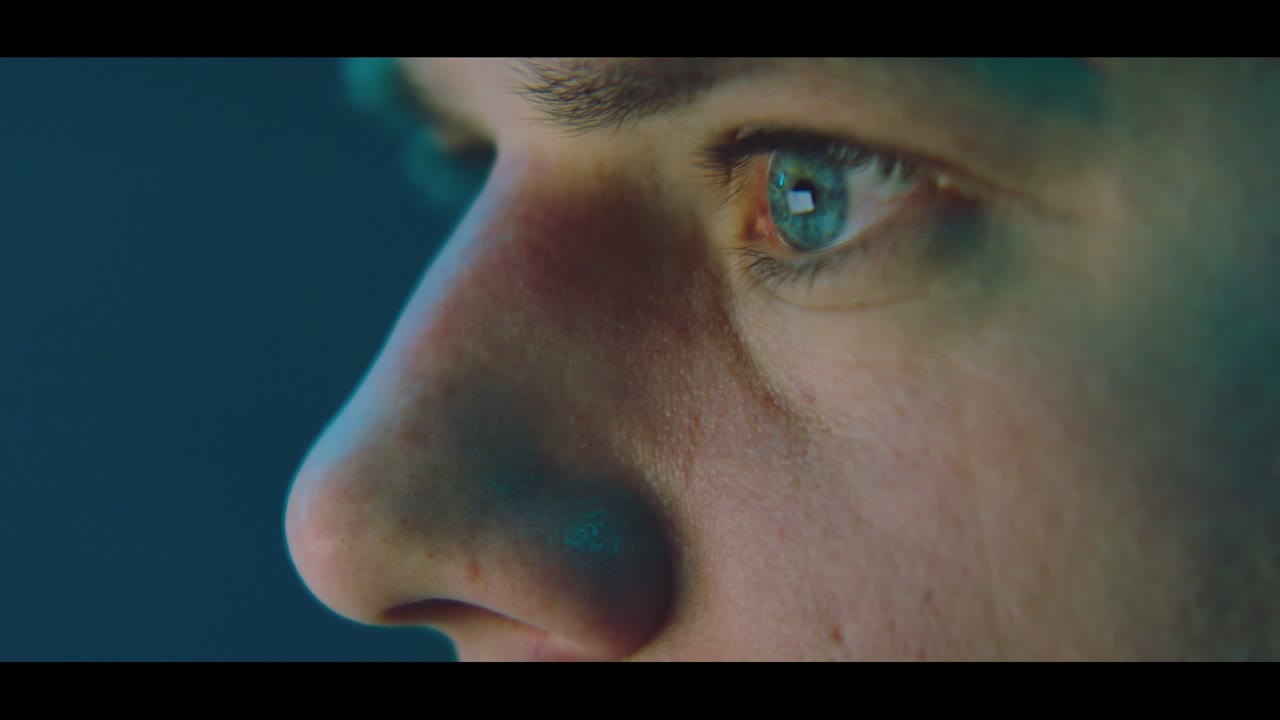 The future of blockchain — close-up of an eye